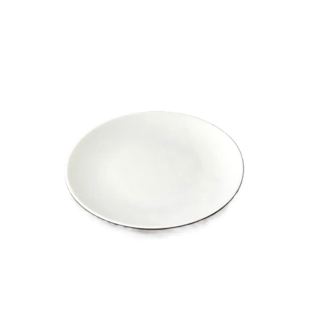 230mm Deluxe Reusable Dinner Plate White Pk10