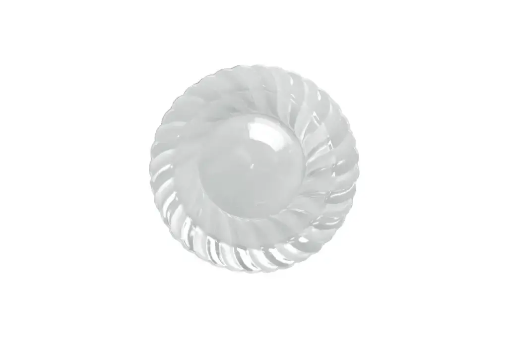[CL01] 260mm Heavy Duty Clear Dinner Plate Pk6