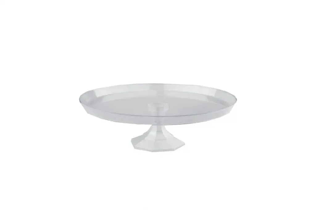 [JU6001] 295mm Cake Stand Clear Pk1