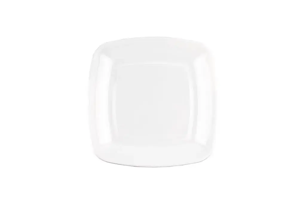 [PP8982] 305mm White Square Serving Platter Pk2