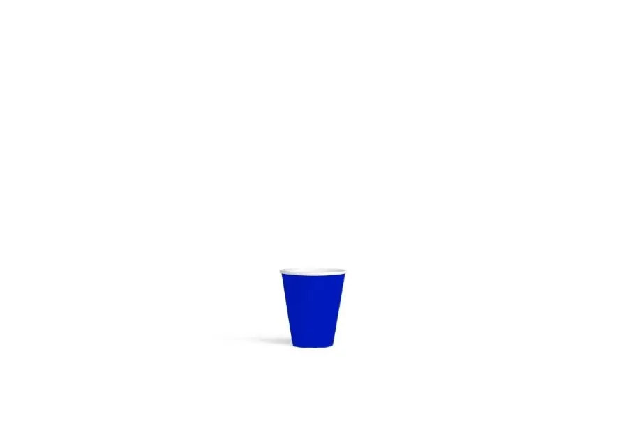 [BIPLA130B] 30mL FSC PLA Blue Paper Cup Pk30