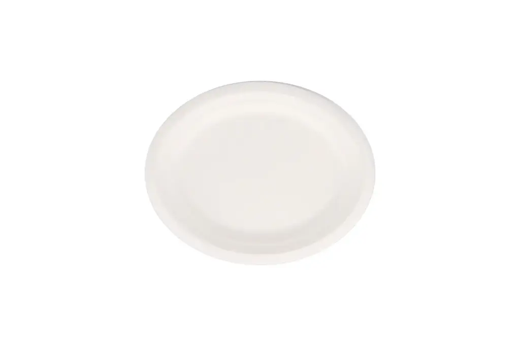 320mm x 260mm Earth Oval Sugar Cane Plate Pk25