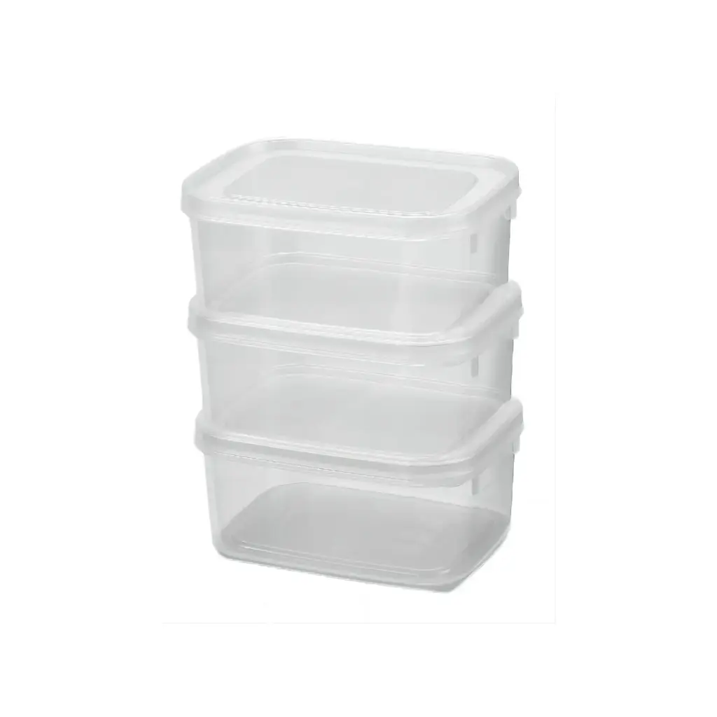 [HDCPS500] 500ml Clear Storage Container Pk3