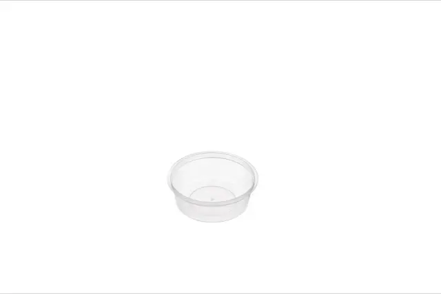 [RB50] 50ml Round Sauce Container Natural