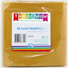 [380131.0] Gold Lunch Napkin 33X33cm 2ply P50