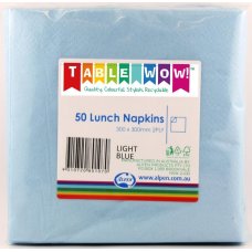 Light Blue Lunch Napkin 33X33cm 2ply P50