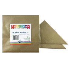 [380163.0] Metallic Gold Lunch Napkin 33X33cm 2ply P50