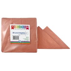 Metallic Rose Gold Lunch Napkin 33X33cm 2ply P50