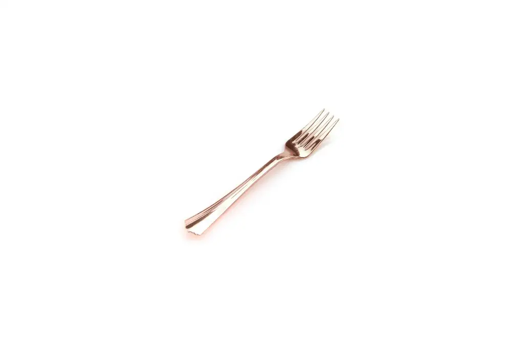 [PRRFORK] Stainless Steel Heavy Duty Fork Rose Gold Pk12