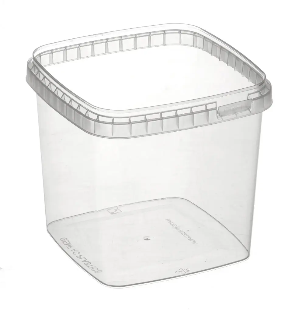 [TES1281200] Tamper Evident Container – Square 1200ml (128mm)