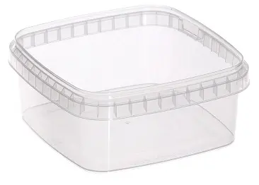 Tamper Evident Container – Square 500ml (128mm)
