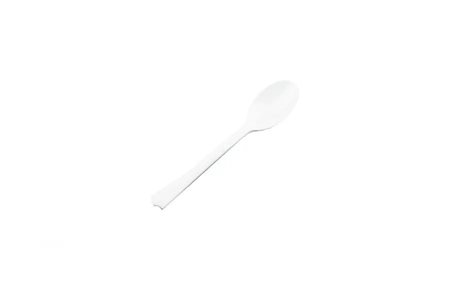 White Heavy Duty Teaspoon Pk40