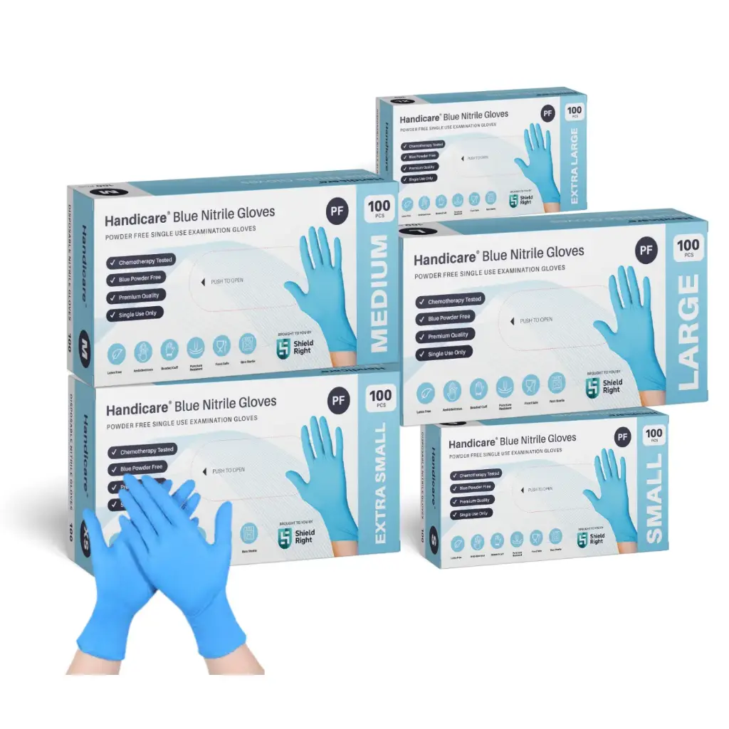 Blue Nitrile PF Small