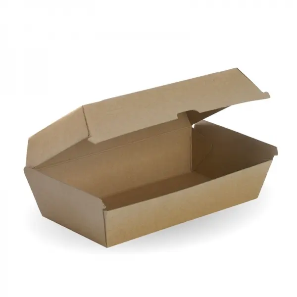 200 KRAFT CORRUGATED LARGE SNACK BOX 205*108*77