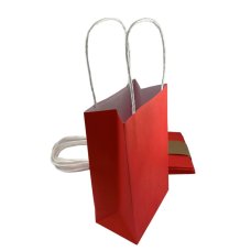 PARTYBAG PAPER RED PK5