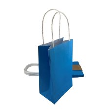 PARTYBAG PAPER AZURE BLUE PK5