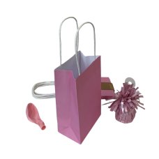 PARTYBAG PAPER PAS LT PINK PK5