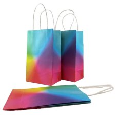 PARTYBAG PAPR BRIGHT R/BOW PK5