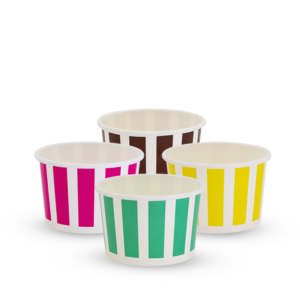 3oz Candy Stripe Ice Cream Paper Cup
