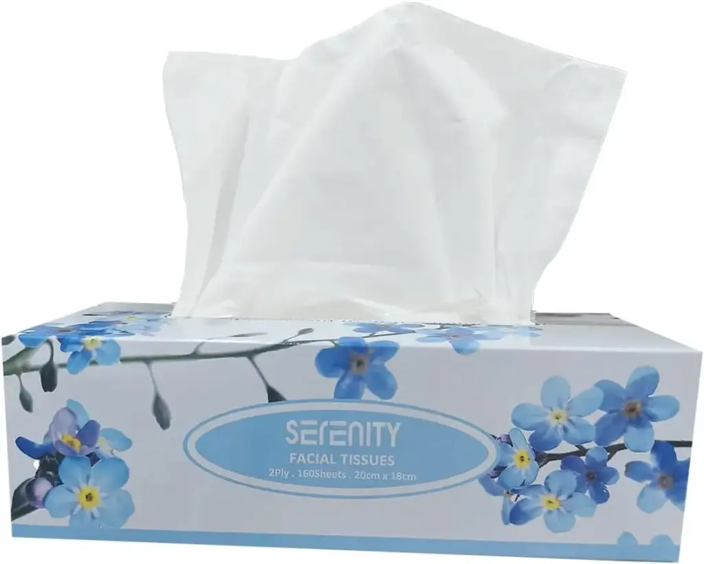 Serenity Facial Tissues FF 2Ply . 160Sheets . 20cm x 18cm