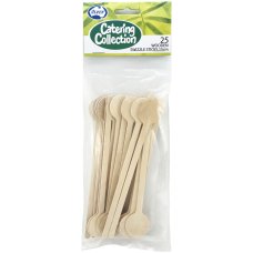 Wooden Swizzle Stick 15cm Pack 25