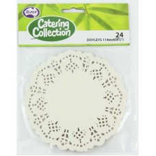 White 4.5in (114mm) Round Doyley P24