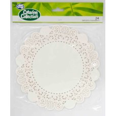 White 8.5in (215mm) Round Doyley P24