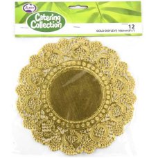 Gold 6.5in (166mm) Round Doyley P12