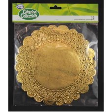 Gold 8.5in (215mm) Round Doyley P12