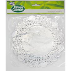 Silver 8.5in (215mm) Round Doyley P12
