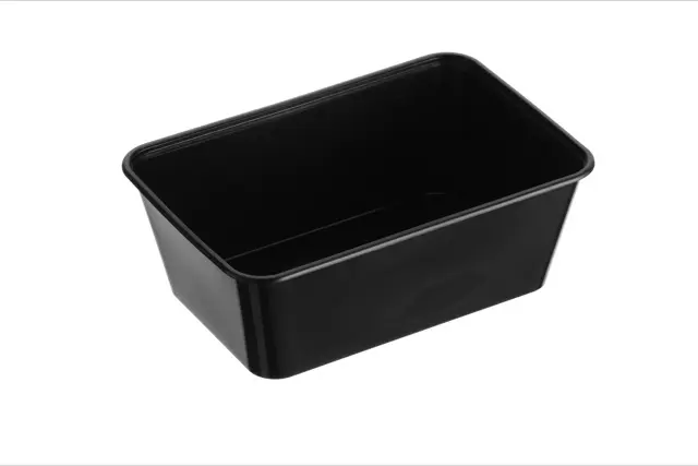 [REG 900B] G900ml Rectangular Container Black