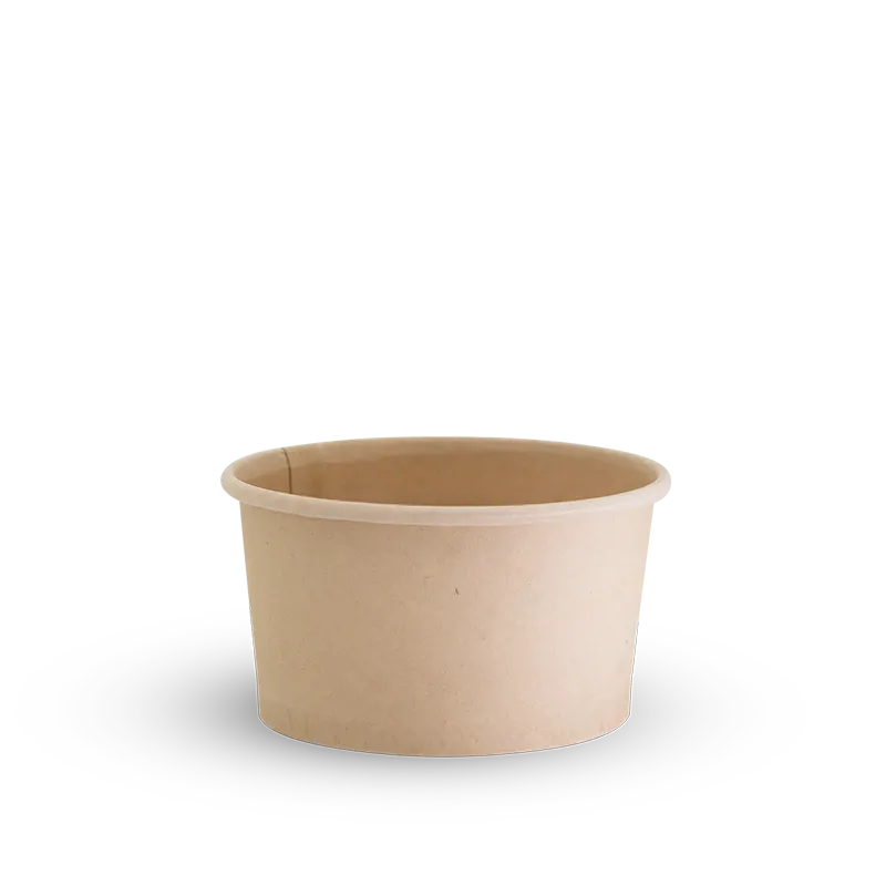 [FC6P] Bamboo Food Container – 6oz, Bamboo Paper + PLA Lining