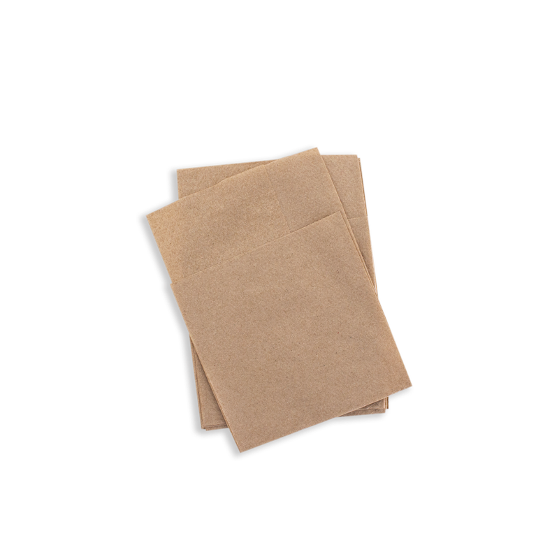 [N1CDB-F] FSC Mix Credit 1 Ply Brown Dispenser Napkin Compact Fold
