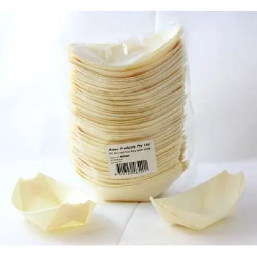 [460540] Wooden Boats 90x57mm (Pk50)