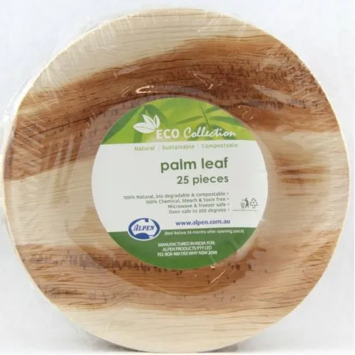 [461106] PALMLEAF ROUND BOWL 6" PK25x4