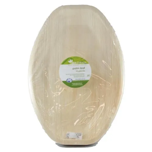 PALMLEAF MED.PLATTER 14X10"P10