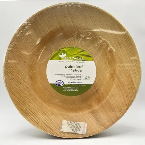 PALMLEAF ROUND BOWL 9" P10x10