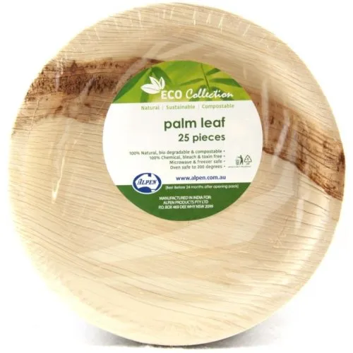 PALMLEAF ROUND PLATE 7" P10x10