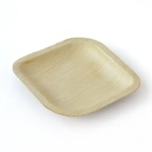 [461234] PALMLEAF SQ. PLATE 6" P10x10