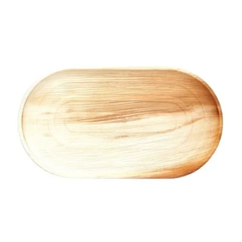 [461261] PALM LEAF PLATTER 22X12" P2