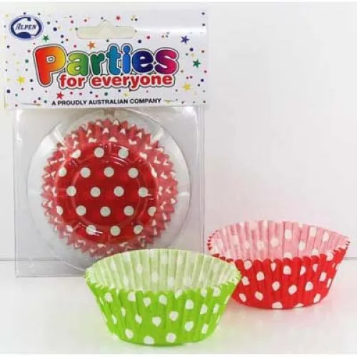 [107173] *MUFFIN CASES P80 POLKA DOT
