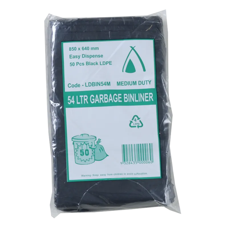 54 LTR M/DUTY LD BLK B/LINER 850X 640MM