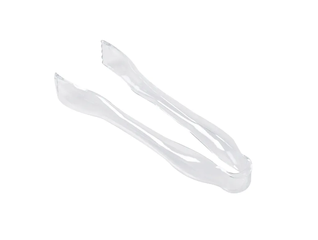 215mm Clear Serving Tongs Pk2 