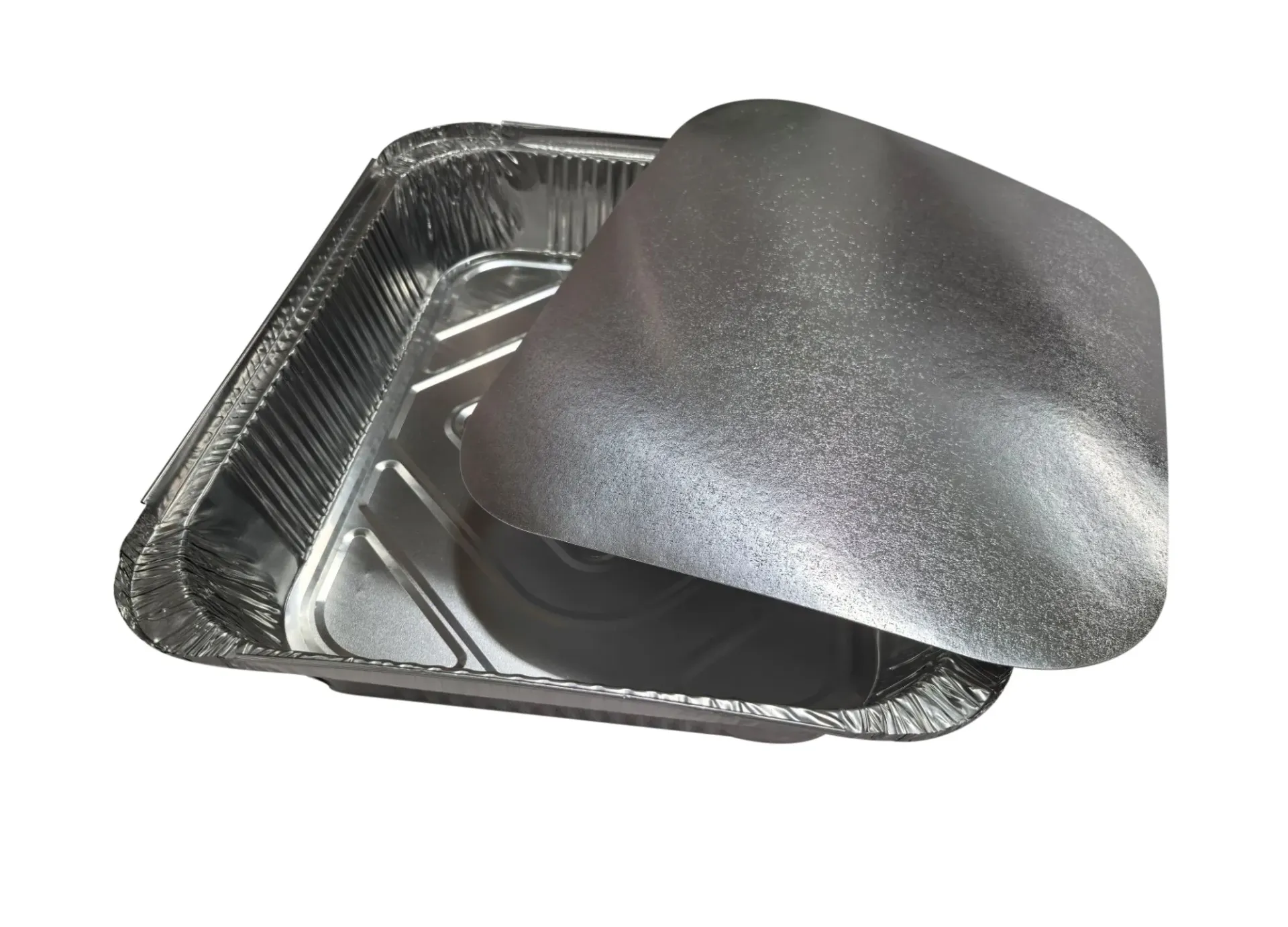 320mm x 250mm x 60mm Rectangular Foil Tray with Paper Lid Pk4