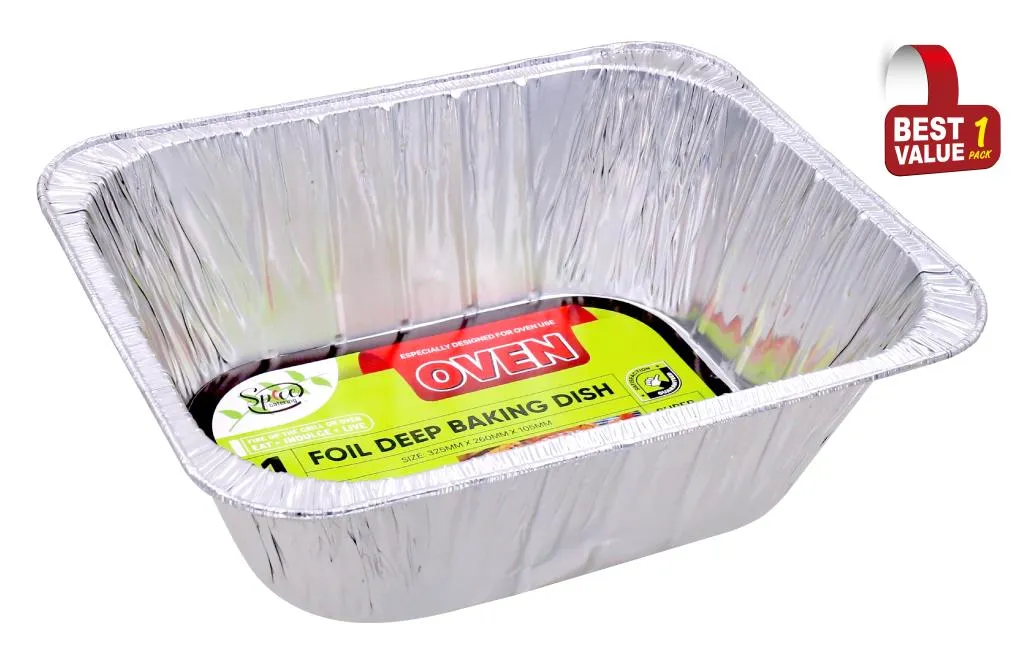Deep Foil Baking Dish 325MM x 260MM x 105MM