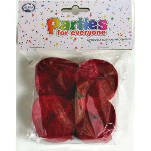 STREAMER P4 MAROON CREPE