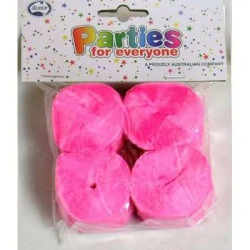 STREAMER P4 BRIGHT PINK CREPE