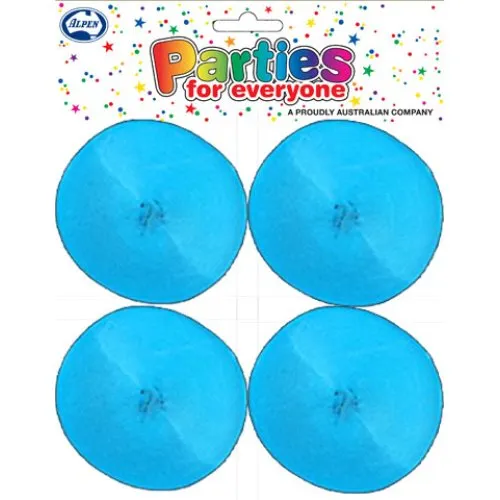 STREAMER P4 AZURE BLUE CREPE