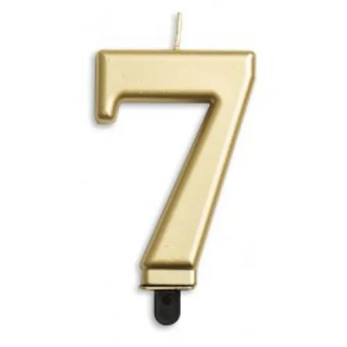 [431267] CANDLE NUMERAL JUMBO GOLD #7