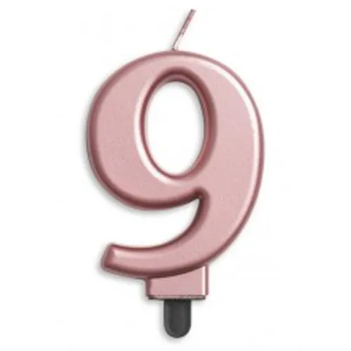 [431279] CANDLE NUMERAL JUMBO ROSEGOLD #9